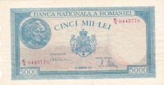 ROMANIA 5000 LEI DECEMBRIE 1945 AXF foto