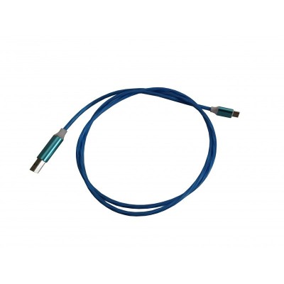 Cablu de date si incarcare USB-MicroUSB iluminat cu LED albastru elSales-ELS-CDLM foto