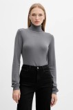 Silvian Heach pulover SESIN culoarea gri, light, cu guler, GPA25036LU