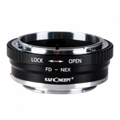 K&amp;amp;F Concept FD-NEX II adaptor montura Canon FD la Sony E-Mount (NEX) KF06.306 foto