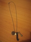 Lantisor dama vintage alama cu 4 medalioane alama