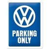 Placa metalica - VW - Parking Only XM - 15x20 cm, Nostalgic Art Merchandising