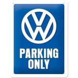 Placa metalica - VW - Parking Only XM - 15x20 cm