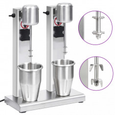 Mixer de milkshake cu 2 vase, otel inoxidabil, 2 L GartenMobel Dekor