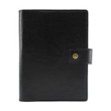 Agendă din piele naturala Mira Nero, 17 x 24 cm