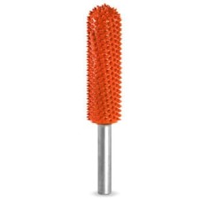 Biax sculptura lemn SABURR - Cap semirotund lung 13mm X 51mm, Granulatie Saburr FOARTE ASPRA - PORTOCALIE