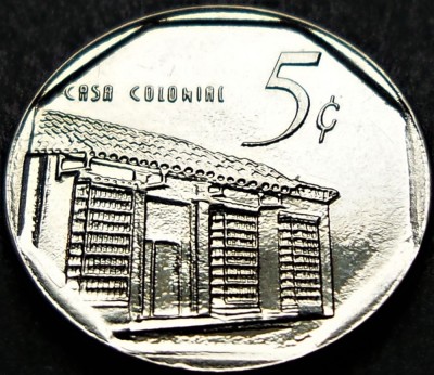 Moneda exotica 5 CENTAVOS - CUBA, anul 2013 * cod 1004 A = UNC! foto