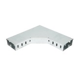 Cot orizontal 90 grade din otel galvanizat pentru jgheab 50x100mm