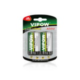 Baterie alcalina r20 blister 2 buc, Vipow