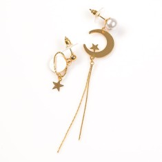 Cercei aurii asimetrici