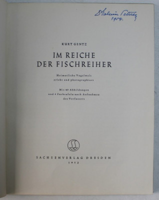IN REICHE DER FISCHREIHER ( IN IMPARATIA STARCULUI ) de KURT GENTZ , 1952 foto