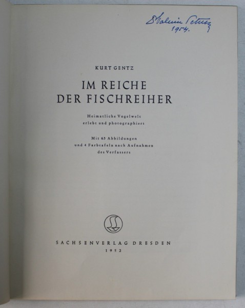 IN REICHE DER FISCHREIHER ( IN IMPARATIA STARCULUI ) de KURT GENTZ , 1952