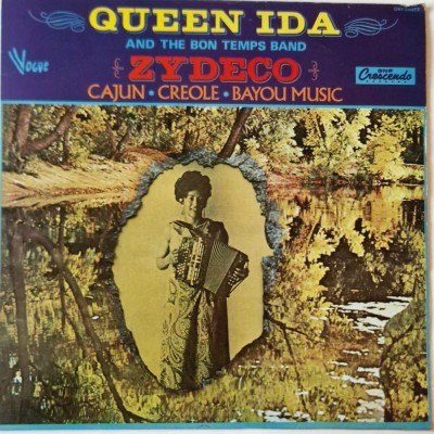 Queen Ida And The Bon Temps Band&amp;lrm;&amp;ndash; Queen Ida And The Bon Temps Band Play The Zydeco _ NM / VG+ vinil, LP, disc muzica zydeco GNP Franta 1976 foto