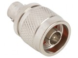 Adaptor BNC mamă-N tată 50&Omega; alamă 4GHz