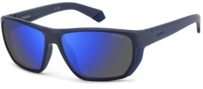 Ochelari de Soare POLAROID 7057/S PYW 60 15, Matt Blue Eco foto