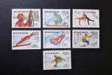 Nicaragua 1983 Jocuri Olimpice de Iarnă Sarajevo '84 Serie Completa 7v Ștampilat Managua - A90
