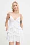 Hollister Co. rochie culoarea alb, mini, evazați, KI359-5362