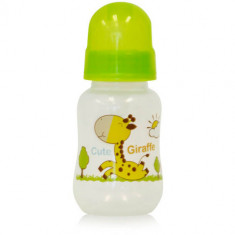 Biberon Lorelli cu Desene Baby Care 125 ml Green with Giraffe foto
