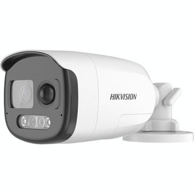 Camera AnalogHD ColorVu 2MP cu PIR si alarma incorporata, lentila 2.8mm, lumina alba 40 m, Audio - HIKVISION DS-2CE12DF3T-PIRXOS-2.8mm foto