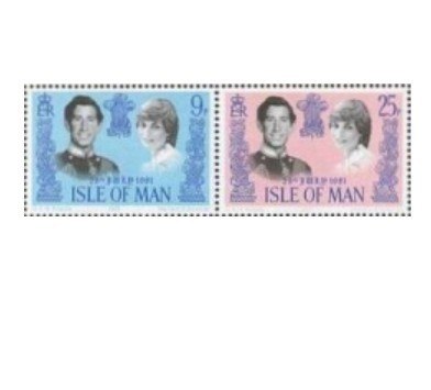 Isle of Man 1981 - lady Diana, serie neuzata foto