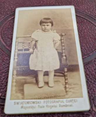 Fotografie copil, tip CDV foto