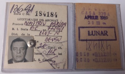 Legitimatie de abonat, Cluj foto