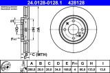ATE 24.0128-0128.1 Disc frana
