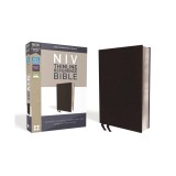 NIV, Thinline Reference Bible, Bonded Leather, Black, Red Letter Edition, Comfort Print