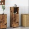 vidaXL Dulap de Baie cu raft Lemn vechi 30 x 35 x 95 cm Lemn compozit 883322