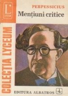 Mentiuni critice (Pagini alese) foto