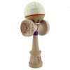 Kendama X Originala, Profesionala,Legendary Glob, Cupe Mari KING SIZE V3, Super Sticky, Gaura in Baza, Rulment Metalic, Ata 55 cm, Alb/Galben/Rosu