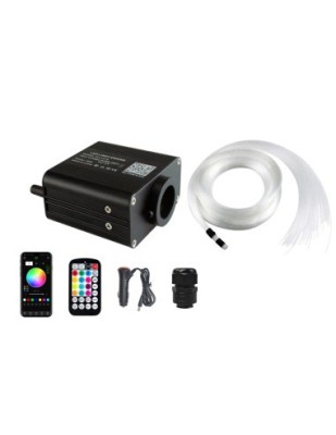Kit Fibra Optica Plafon Instelat 16W cu TWINKLE, RGBW 550 Fire 4M 0.75mm cu aplicatie foto