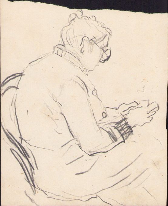 A1625 Schiță de Dimitrie &bdquo;Puiu&rdquo; Eitel, nesemnată