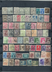 ROMANIA ? 75 timbre STAMPILATE, DIFERITE, INAINTE DE 1950, SD230 (86-88) foto
