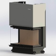 Focar semineu pe lemne CRYSTAL 80 &ndash; ECO