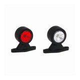 Lampa gabarit cu brat drept 12V-36V Alb-Rosu Set 2 bucati