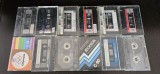 Casete audio vintage din anii '70 și '80 diverse marci . LOT 12 BUCATI , NU CUNOSC CE ESTE INREGISTRAT PE ELE !