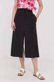 Victoria Beckham fusta de lana culoarea negru, midi, evazati