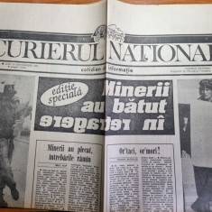 ziarul curierul national 30 septembrie 1991-mineriada a 2-a