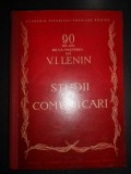 90 de ani de la nasterea lui V. I. Lenin. Studii si comunicari (1960)