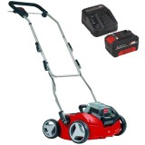 Einhell GE-SC 35/1 Li PXC + Starter Kit - Scarificator 350 mm + Set 1 acumulator si incarcator Li-Ion 18 V 4 Ah
