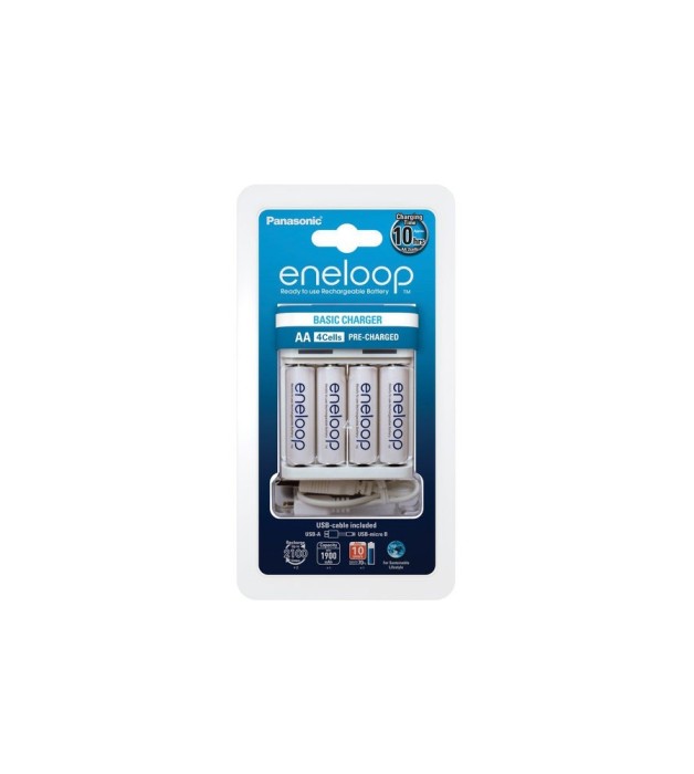 Incarcatorul USB Panasonic BQ-CC61USB inclusiv 4 eneloop AA