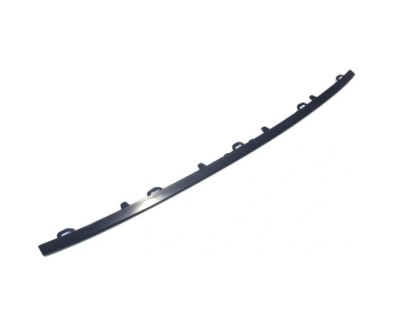Ornament grila bara protectie, spoiler Skoda Superb (3v), 2019-06.2024, montare fata, centrala, negru/negru, RapidAuto foto