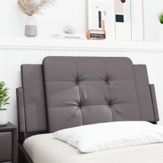 vidaXL Pernă pentru tăblie pat, Zadar, gri, 100 cm, piele artificială 374846
