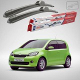 Cumpara ieftin Ștergătoare Skoda Citigo 2011-2012 | Set Față Flat &ndash; TeamCar&reg;