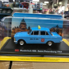 Macheta Moskvitch 408 - Saint Petersburg - 1964 - Taxiuri scara 1:43