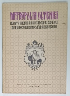 MITROPOLIA OLTENIEI , REVISTA OFICIALA A ARHIEPISCOPIEI CRAIOVEI ..RAMNICULUI SI ARGESULUI , NR. 5 , 1988 foto
