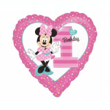 Balon folie, model Minnie Mouse prima aniversare, 46 cm, Godan