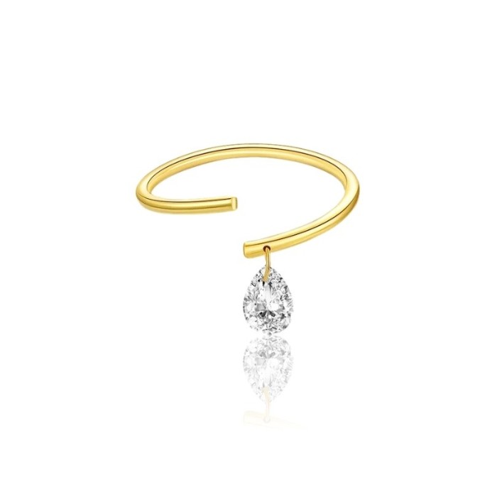 Inel deschis din argint Tear