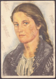 5264 - BASARABIA, ETHNIC woman - old postcard - used - 1940, Circulata, Printata